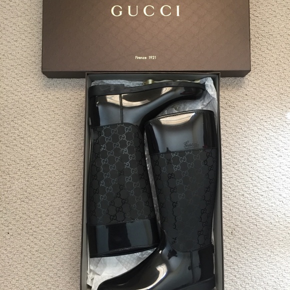 NEW Gucci rain boots - Women's size IT 39 / US 9 - Picture 6 of 6
